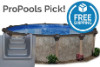 Coronado 27' Round Resin Hybrid Above Ground Pool Kit | <b>Gray In-Wall Pool Step</b> | Standard Package | 54" Wall | 65277