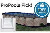 Coronado 16' x 28' Oval Resin Hybrid Above Ground Pool Kit | <b>White In-Wall Pool Step</b> | <b>Premier</b> Package | 54" Wall | 65288