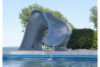 Global Pool Products Splash Swimming Pool Slide | Right Turn | Gray | GPPSSP-GREY-R | 66188