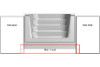 6' White Straight Cantilever Pool Step for 14' x 28' Rectangle HydroSphere Semi-Inground Pool with 2' Radius Corner | K3FS-1428T26SW | 67233