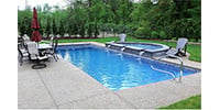 Latham Rectangle Inground Pool Kits with White Thermoplastic Step <b>(Buyers Guide)</b>