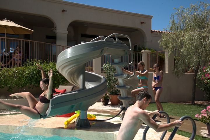 Inter-Fab In Ground Swimming Pool Slides