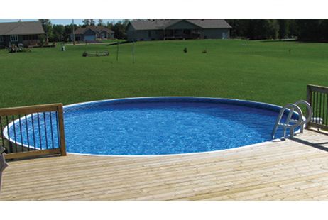 <b>Round</b> Shape Rockwood On Ground Pool Kits | 52" Walls