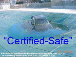 Certified Safe Swimming Pool Safety Covers