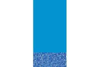 15' Blue Wall Swirl Bottom Overlap Above Ground Pool Liner | 48" - 52" Wall Pools | <b>Heavy Gauge</b> | Swirl Bottom | 52515