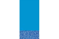 18' Blue Wall Swirl Bottom Overlap Above Ground Pool Liner | 48" - 52" Wall Pools | <b>Heavy Gauge</b>| Swirl Bottom | 52516