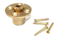 PoolTux Brass Wood Deck Anchor Assembly with Screws | MH216