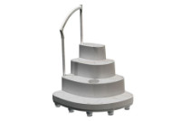 Innovaplas Wedding Cake III Majestic Above Ground Step with PVC Handrail | W-8000-CS