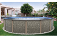 Riviera 24' Round Resin Hybrid Above Ground Pool Kit with Standard Package | 54" Wall | 55266