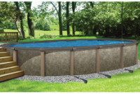 Riviera 15' x 30' Oval Resin Hybrid Above Ground Pool Kit with Standard Package | 54" Wall | 55278