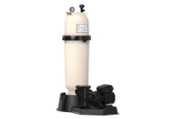 Pentair Clean and Clear Above Ground Pool Cartridge Filter System | 75 Sq. Ft. 1HP Pump | 3' Cord 6' Hose Kit | EC-PNCC0075OE1160