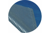 Space Age Solar Cover | 18� Round for Above Ground Pool | Blue-Silver | 5-Year Warranty | 8-MIL Thickness | SC-BS-000003