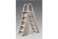 Confer Plastics Roll-Guard A-Frame Safety Ladder with Barrier System | 7200