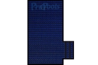 PoolTux  <b>KING99</b> Blue Mesh Safety Cover | 15' x 30' | <b>FLUSH RIGHT STEP</b> | CSPTBMP15303
