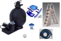 Small Standard Package Kit | Beige Skimmer | Sand Filter | CaliMar | 57248