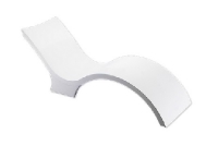 Ledge Lounger In-Pool Chaise Deep | White | LLCD-W