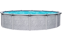 Lancaster 15' Round Above Ground Swimming Pool with Standard Package | 52” Wall | 59280