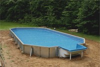 HydroSphere 16' 6" x 32' 6" Grecian Above Ground Standard Package Pool Kits | 52" Wall | 60053