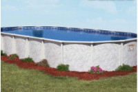 Pristine Bay 18' x 33' Oval Steel Above Ground Pools with Standard Package | 48" Wall | <u>FREE Shipping</u> | 60379
