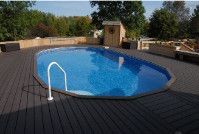 17' x 32' Oval Ultimate Pool Sub-Assy with Bendable Aluminum Coping | 52 in. Walls | W30B1732V