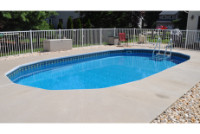 Ultimate 15' x 24' Oval On Ground Pool Kit | White Bendable Aluminum Coping | Free Shipping | Lifetime Warranty | 61091