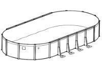 15' x 30' Oval Venture Above Ground Swimming Pool Sub-Assy | Resin Hybrid | 52" Wall | PVENYM153052RSRARL2 | 61775