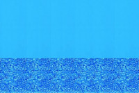 15' Round Blue Wall / Print Bottom Overlap Above Ground Pool Liner | 48" or 52" Wall | LI1548SB | 61886