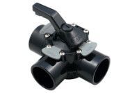 Waterway TruSeal 3-Way Diverter Valve | 1-1/2" Socket x 2" Spigot | 600-7200-CPVC