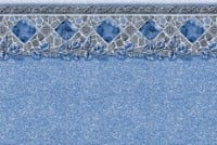 8' Round 54" Athena 2 Pattern E-Z Clip Beaded 20 Mil Liner | 4000 Series - <b>Heavy Duty</b> (HD) Beaded Liner | 5-0800 ATHENA 2