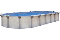Chesapeake 8' x 12' Oval <b>Resin Hybrid</b> Above Ground Pool with Standard Package | 54" Wall | 62393