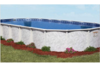 Pristine Bay 12' x 24' Oval Steel Above Ground Pools with Standard Package | 52" Wall | FREE Shipping | 62965