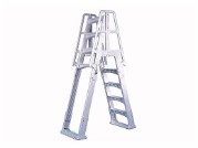VinlyWorks Premium A-Frame Above Ground Pool Ladder | Taupe | SLA-T | 64609