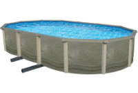 Trinity 15' x 30' Oval Resin Hybrid Above Ground Pool with Standard Package | 52" Wall | 64872