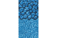 12' x 23' Oval Boulder Swirl Pattern Above Ground Pool Liner | Overlap | <b>Heavy Gauge</b> | 48" / 52" Wall | LI12234BSO25 | 67772