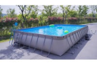 CaliFun 10' x 18' Rectangle Soft-Sided Frame Above Ground <b>Premium Pool Package</b> | 52" Tall | 68242